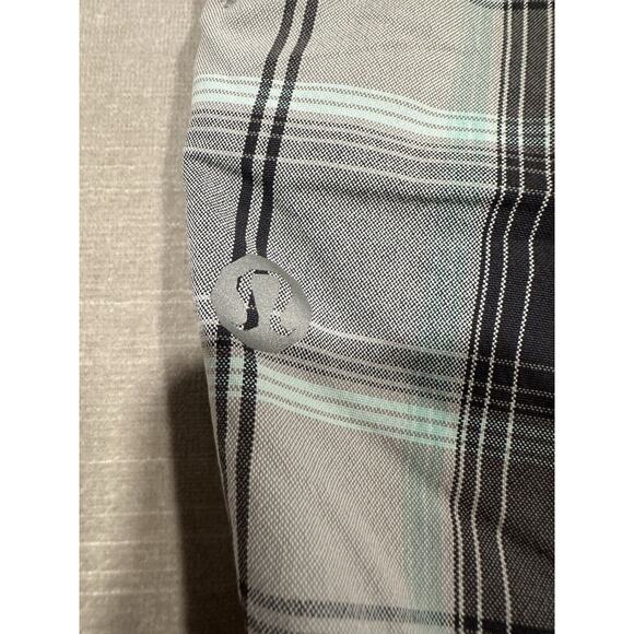Mens Lululemon Shorts Comic Strip Print Athletic Active Gym Casual Check Size 36 - Picture 4 of 9
